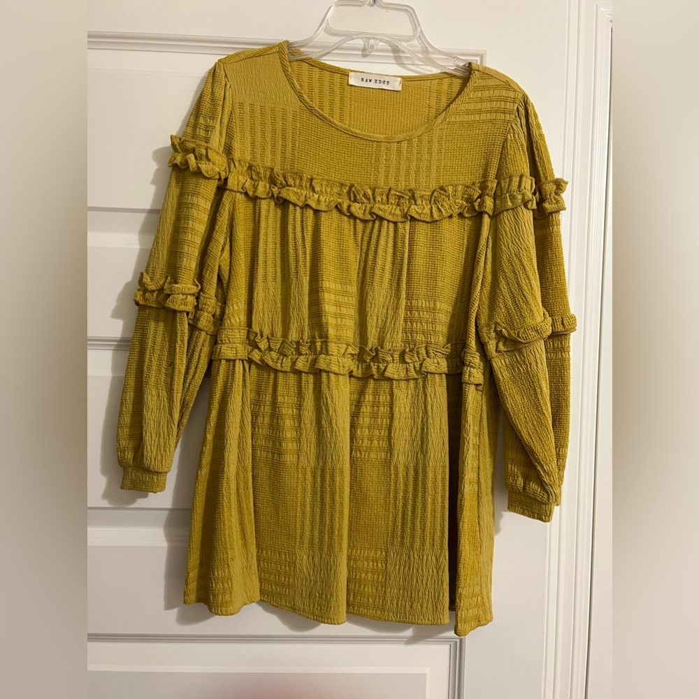 Raw Edge Blouse - Size Small
